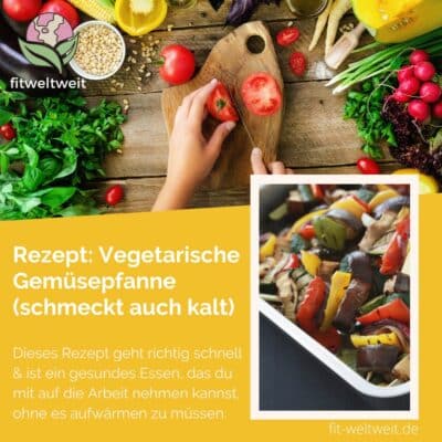 Rezept Vegetarische Gemüsepfanne mit Aubergine, Lauch und Cranberries