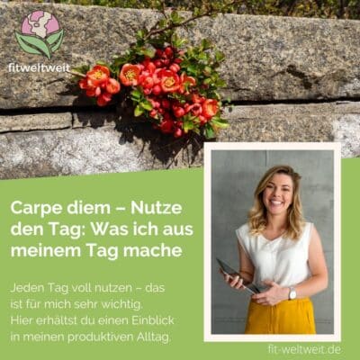 Lifestyle Carpe diem nutze den Tag