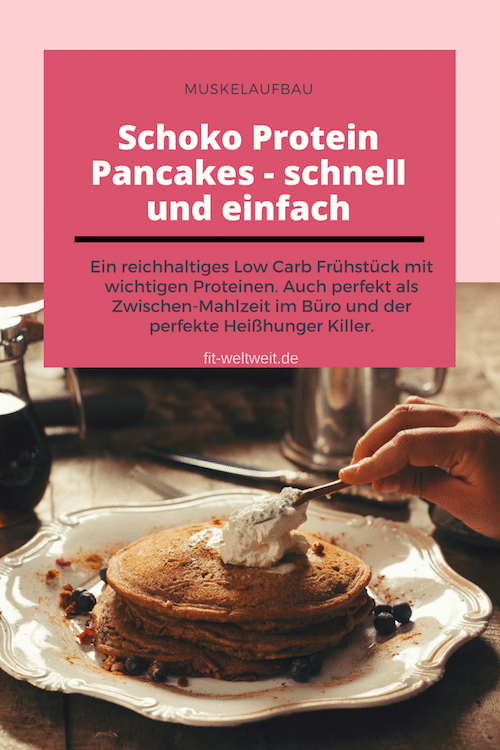 Schoko Protein Pancakes mit Bananen ohne Mehl, Diät geeignet (zb HCG Stoffwechselkur), als Heißhunger Snack, schnell und einfach Zutaten (2 Personen):