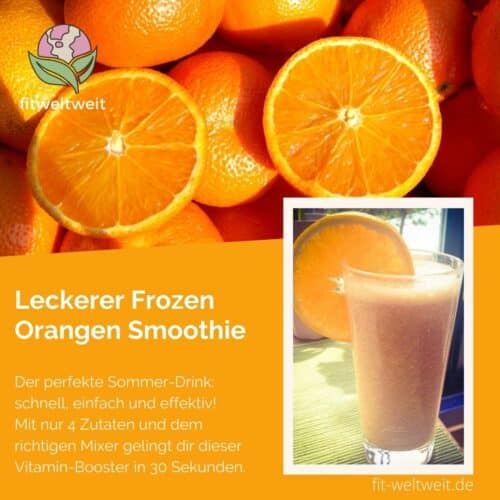 Leckerer Frozen Orangen Smoothie