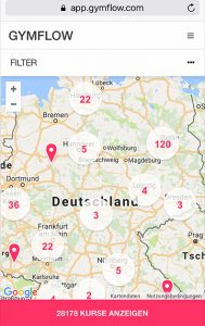 Gymflow Map Deutschland