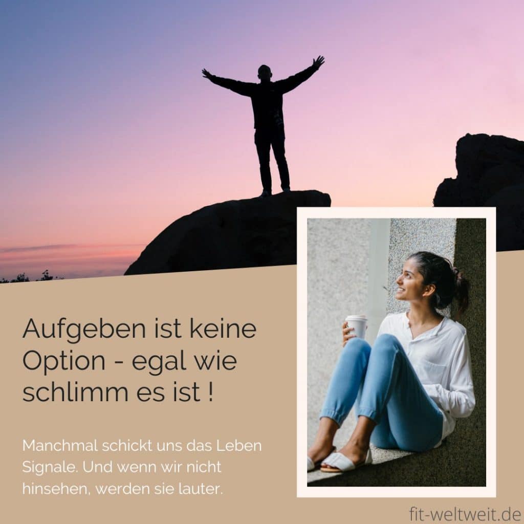 Ich Bin Keine Option Sondern Priorität Aufgeben ist keine Option - fit-weltweit.de