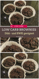Low Carb Schoko Brownies - HCG 21 Tage Stoffwechselkur und Diät-geeignet. Zutaten: (4 Brownies) 20g Butter 10g Kuvertüre, zartbitter, oder Bitterschokolade