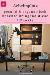ergonomischer-gesunder-Arbeitsplatz einrichten organisieren #Ordnung schaffen #Arbeitsplatz gestalten & organisieren #Rückenschmerzen vermeiden #Stress reduzieren #Büro #Arbeit #Arbeitsplatz einrichten. Verhältnisprävention sind Maßnahmen, um einen gesundheitlichen Arbeitsstil zu beeinflussen. Die Maßnahmen der Gesunderhaltung auf Arbeit können dazu führen, dass du stressfreier durch den Tag gehst, sodass du geschützt bist vor #Burnout und Boreout. Ein ergonomischer #Arbeitsplatz und Spaß bei der Arbeit. #Gesundheit Lege jetzt los mit diesen 9 Punkten.