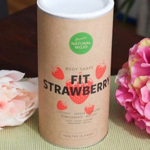 Fit Strawberry Erfahrung Natural Mojo. Fit Strawberry Natural Mojo Produktfoto Erdbeer Shake
