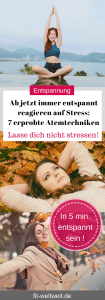 #ATMUNG #LERNEN #ANLEITUNG #RICHTIG #ATMEN #GESUNDHEIT #ENTSPANNUNG Sich nicht stressen lassen! 7 Atemtechniken für mehr Entspannung, die dich von #Angst und Anspannung befreien und dich #tiefenentspannt machen. Genaue Atemübung-Anleitungen habe ich dir jeweils verlinkt. Atemtechniken, als Vorbereitung für eine Meditation, um dich zu beruhigen. Siehe Blog!