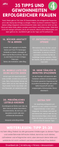#ERFOLG #BÜCHER #BUCH #FRAUEN #GEWOHNHEITEN #TIPPS #PLANUNG #SERIEN Yeah, Heute gibt es Teil 4 der 35 Gewohnheiten, die erfolgreiche Frauen tun, um in den Olymp des Erfolgs zu steigen !! Wenn du diese 5 weiteren Tipps in deinen Alltag integrierst und kontinuierlich lebst, dann wirst du nicht nur das Glück auf deine Seite ziehen, sondern auch Ruhm und Erfolg ernten. gebe dich nicht mit weniger zufrieden, als du dir wünscht. Mache einen Masterplan und dann geht es los. Alle Tipps gibt es jetzt auf dem Blog.