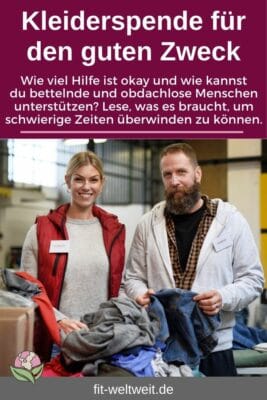 Helfen Kleiderspende für den guten Zweck Obachlosen helfen