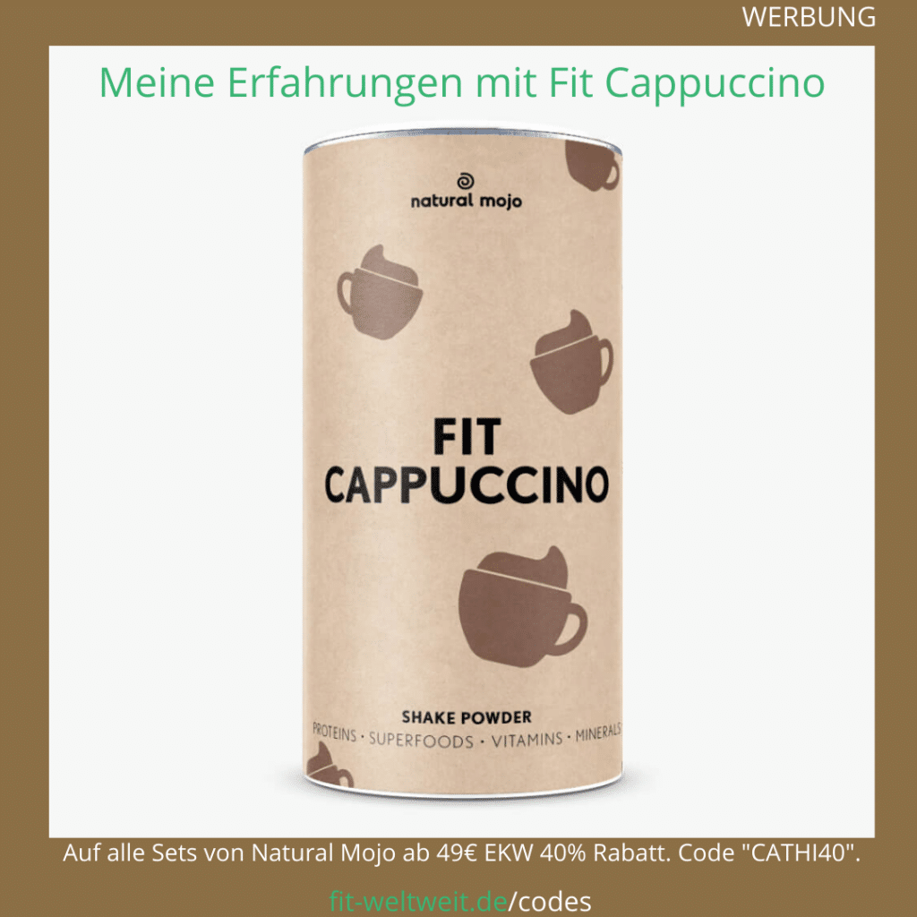 Fit Cappuccino Shake Natural Mojo Dose Mahlzeitenersatz Kaffee Geschmack Erfahrungen 2026