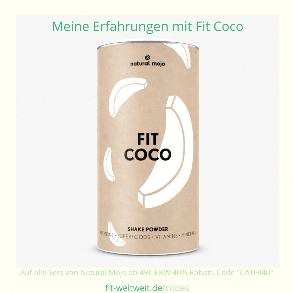 Fit Coco Shake Natural Mojo Produktdose Kokos Erfahrungen