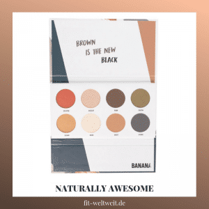 #BANANABEAUTY #EYESHADOW #NATURAL #LIDSCHATTEN #Beautyblog #Erfahrung mit der Pinkittude Palette von Banana Beauty (Werbung) und meine #Erfahrungen ein, 8 verschiedene Lidschatten Farben, fast alle #vegan. für ein natürliches #Augen #MakeUp oder auch für deine #Hochzeit, #Geburtstag. Eyeshadow Paletten Erfahrungsbericht für blaue Augen, braune Augen und grüne Augen. Bewertung der Eyeshadow Banana Beauty Sets. Spare bis zu 38% #Rabatt im Online Shop siehe Blogpost (Gutschein Code: fitweltweit)