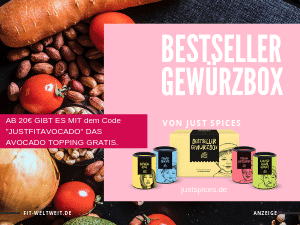 JUST SPICES #GEWÜRZE #KOCHEN #ANFÄNGER Just Spices Gewürze (Werbung) sind perfekt für Just Spices Rezepte. Bin total verliebt. Mein Start war ein Probierpaket aus 4 Gewürzen, was ein #Geschenk war. Im Blogpost gibts meine JUST SPICES ERFAHRUNGEN. Du bekommst 2 #Rabattcodes, womit du dir ein leckeres Gratis Gewürz ab einem Bestellwert von 20€ sichern kannst. Ich empfehle dir zum Start ein Set oder ein Probierset zu nehmen. Entweder das Avocado Topping (Wert 5,99€) mit Code „justfitavocado" oder…