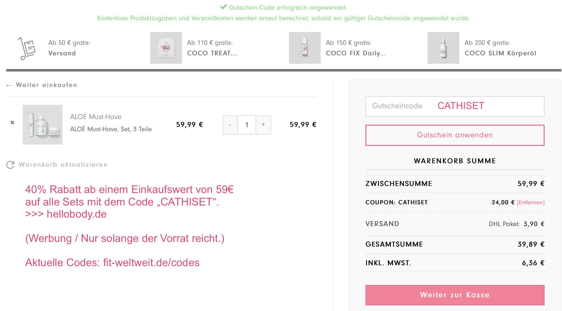 HelloBody Erfahrungen unreine Haut Pickel welche Produkte fitweltweit.de