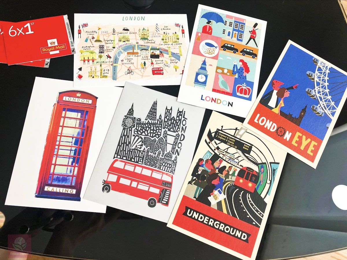 LONDON bunte Postkarten Sehenswürdigkeiten