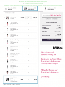Banana Beauty Rabatt Gutschein Code Gratis Geschenk