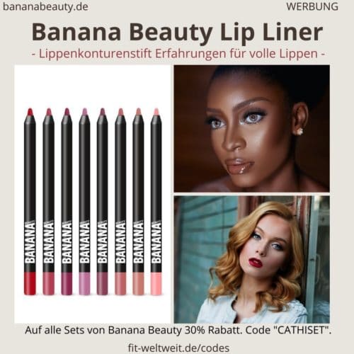 Bananan Beauty Lip Liner Erfahrungen alle Farben Übersicht