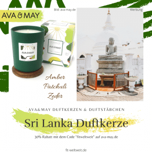 Sri Lanka Ava & May Duftkerze Erfahrung (Dambulla Kerze)