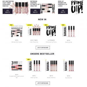BB Banana Beauty Neuheiten Sets Rabatt Code