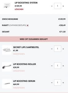Secert Lips Lip Boosting System Rabatt Code 35% Gutschein Muttertag