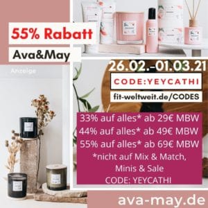 55% Rabatt bei AVA and MAY 2021