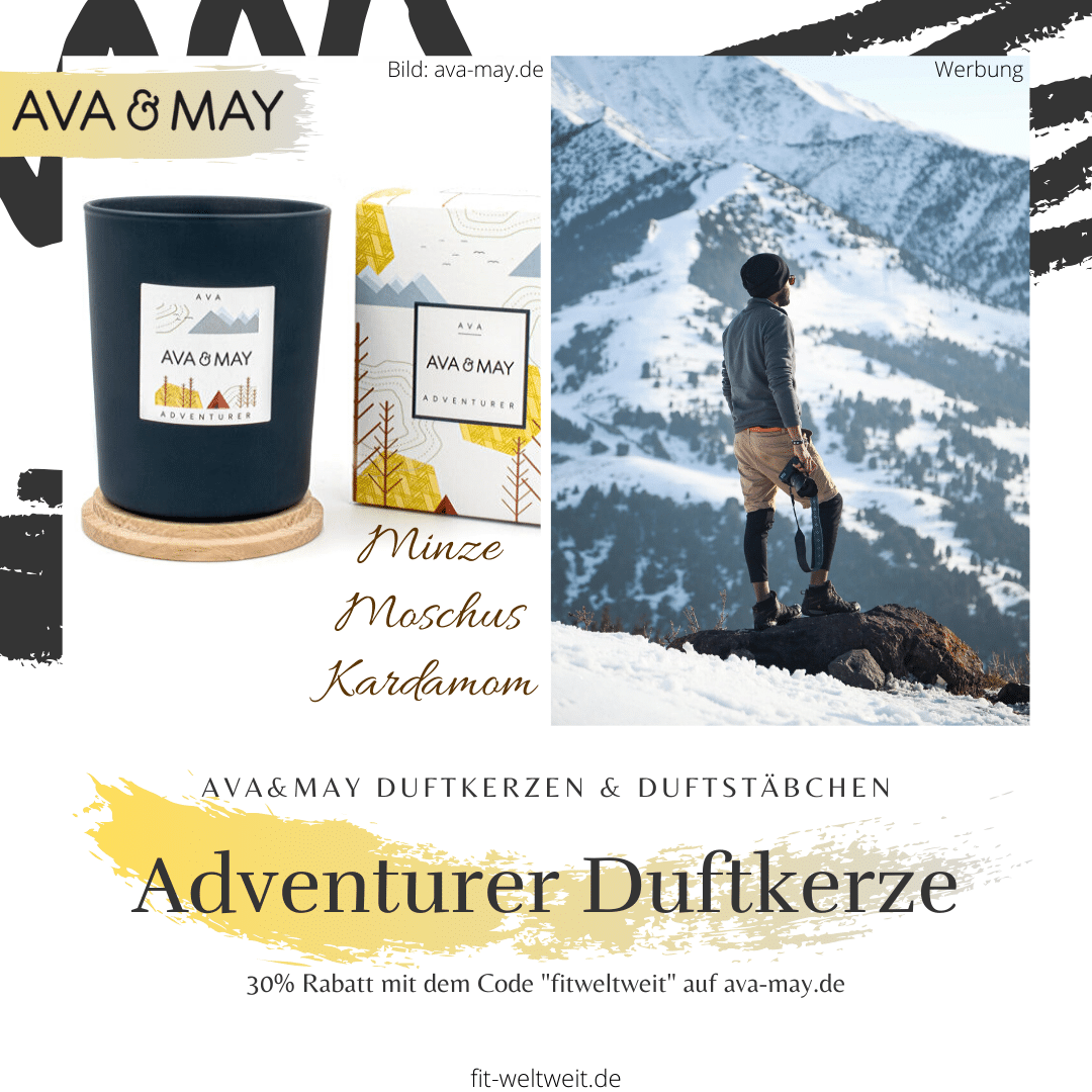 Duftkerze Adventurer Ava and May Kerze intense Holz Moschus