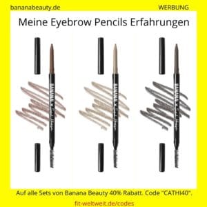 Augenbrauen Stift Eyebrow Pencils Banana Beauty Erfahrungen light medium dark