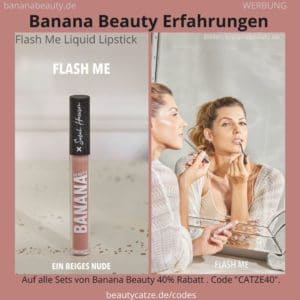 Flash Me Liquid Lipstick Sarahs Glow Banana Beauty Erfahrungen