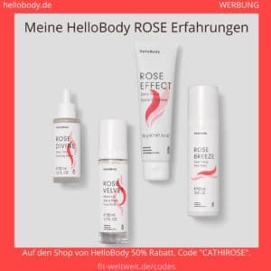 HelloBody Rose Linie Erfahrungen Hello Body Produkte Geischt