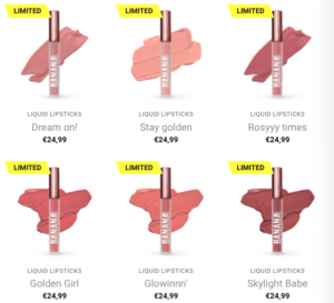 Banana Beauty COTTON CANDY SKY Limited Edition aus Liquid Lipsticks