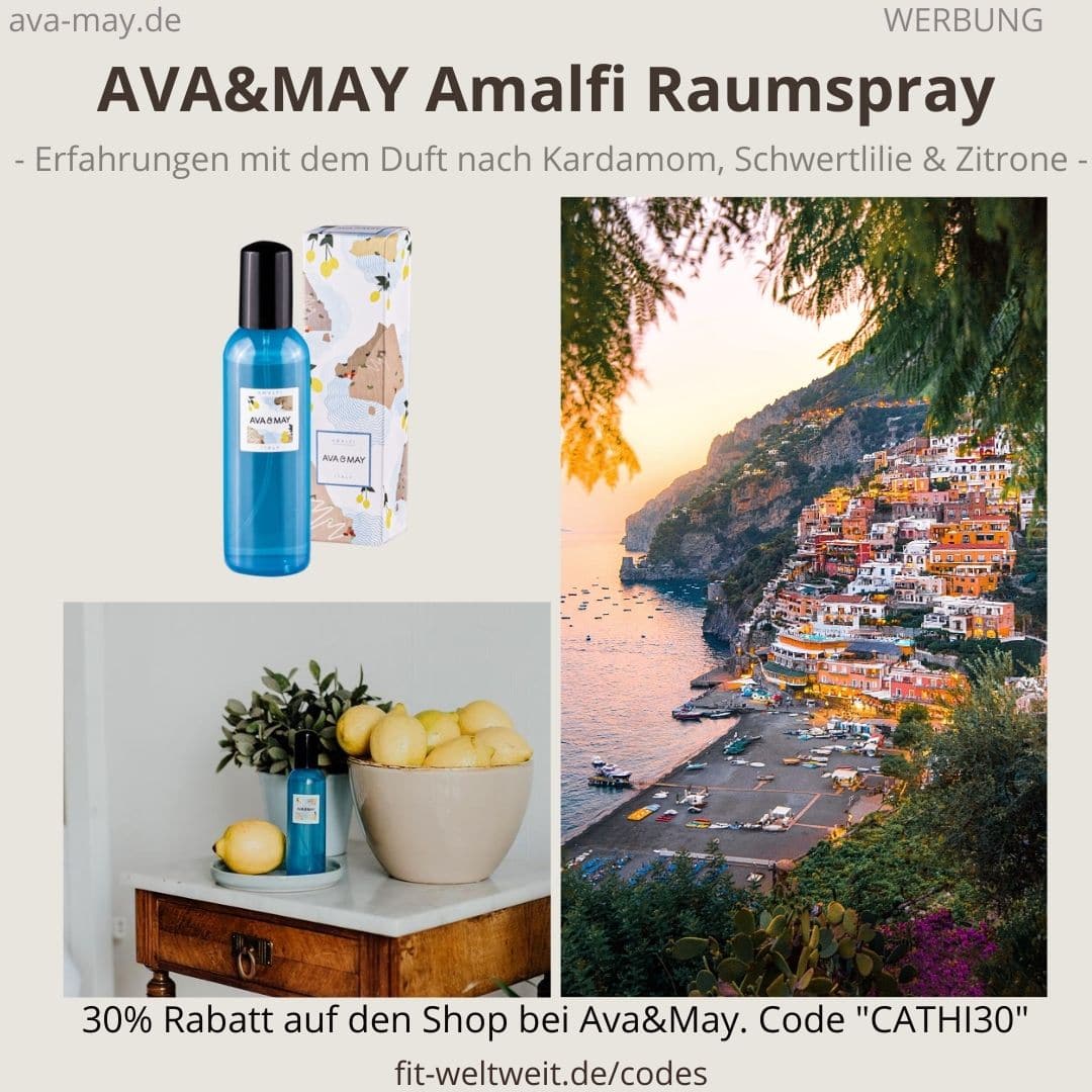 Raumspray Amalfi Italy Erfahrungen Ava and May Ava&May Bewertung Duftnoten