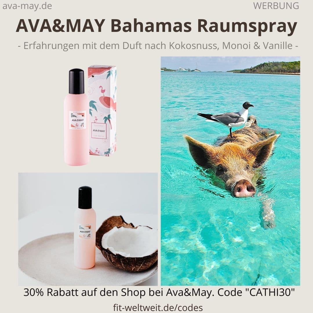 Raumspray Bahamas Carribean Erfahrungen Ava and May Ava&May Bewertung Duftnoten
