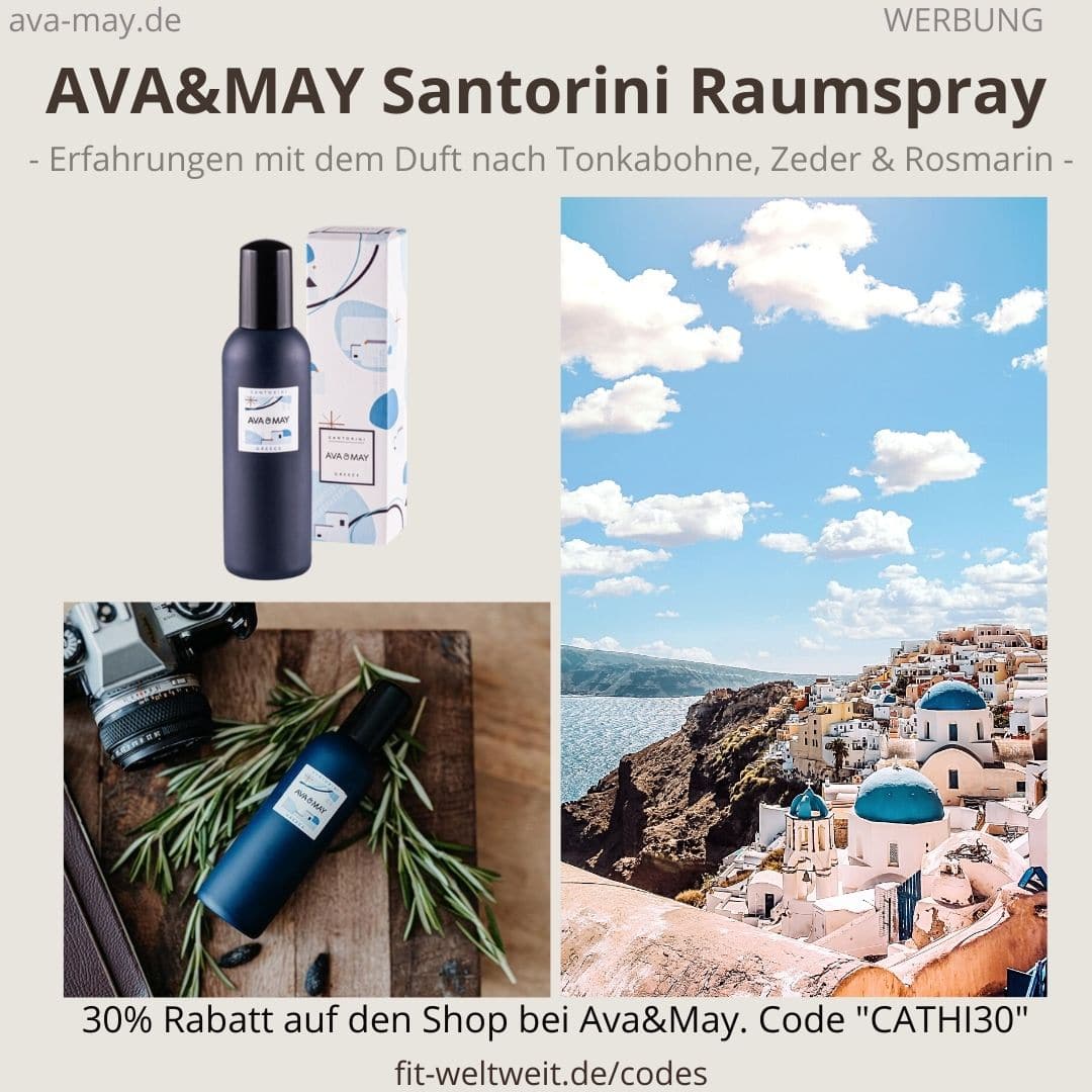 Raumspray Santorini Greece Erfahrungen Ava and May Ava&May Bewertung Duftnoten