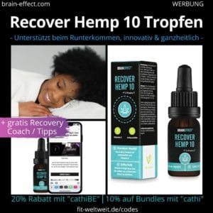 Braineffect Recover Hemp 10 cbd Öl Hanföl Erfahrungen Anwendung Biohacking