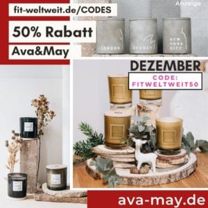 AVA and MAY Dezember Rabatt 2020 Duftkerzen