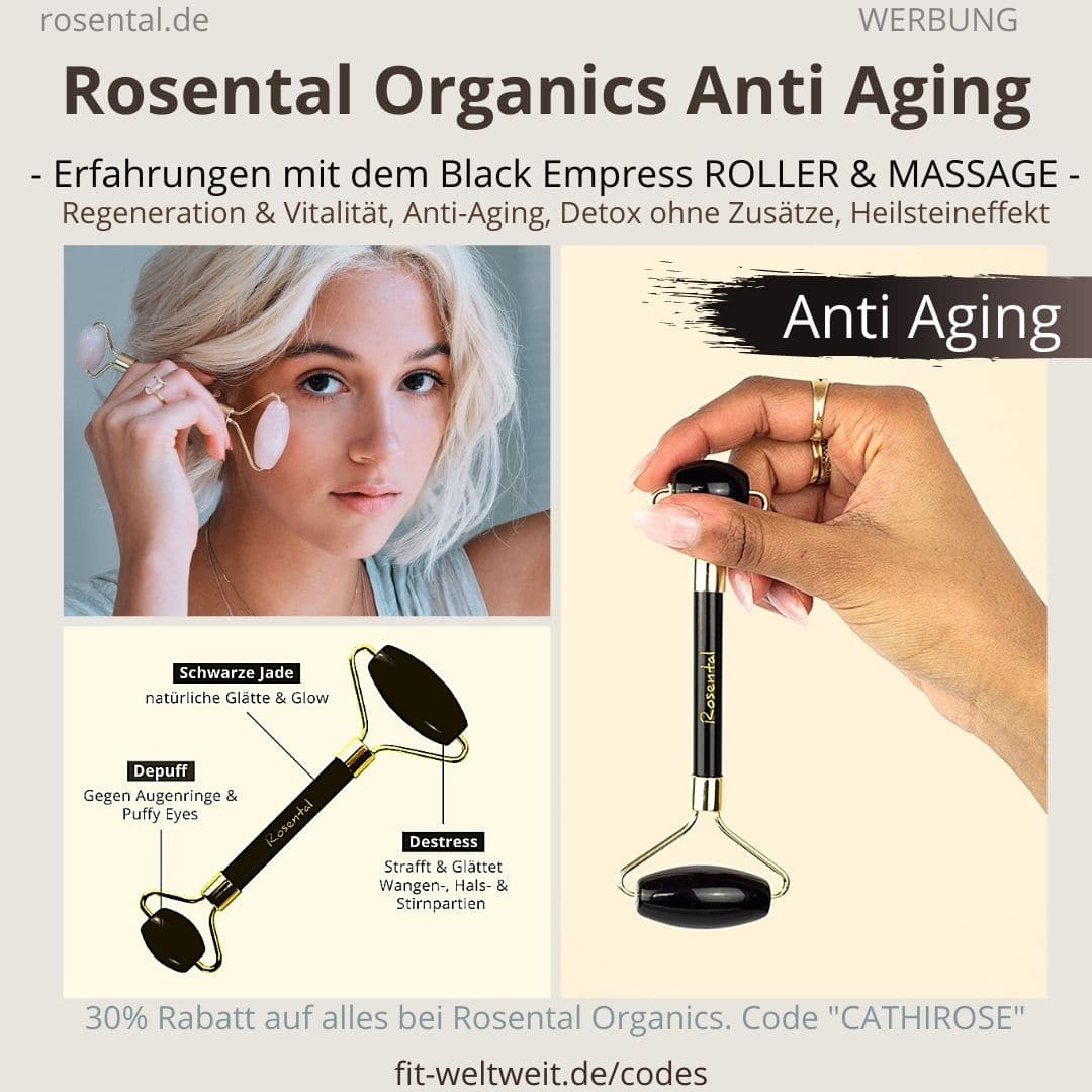 Rosental Organics Anti Aging Black Empress Erfahrungen Onyx Beauty Roller Massage