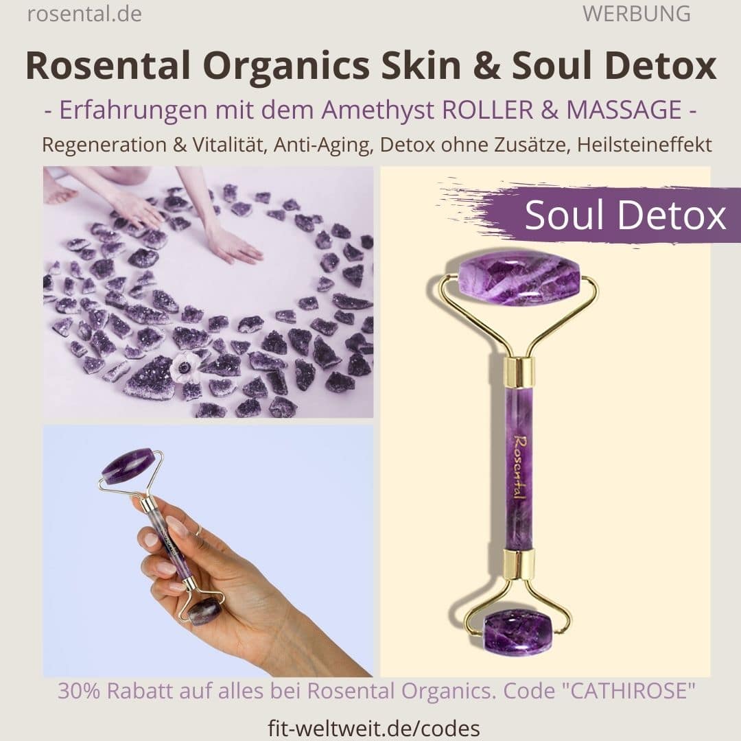 Rosental Organics Soul Detox Amethyst Recharge Erfahrungen Beauty Roller