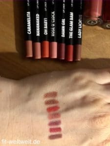 Banana Beauty Swatches Lip Liner Lippenkontourenstifte