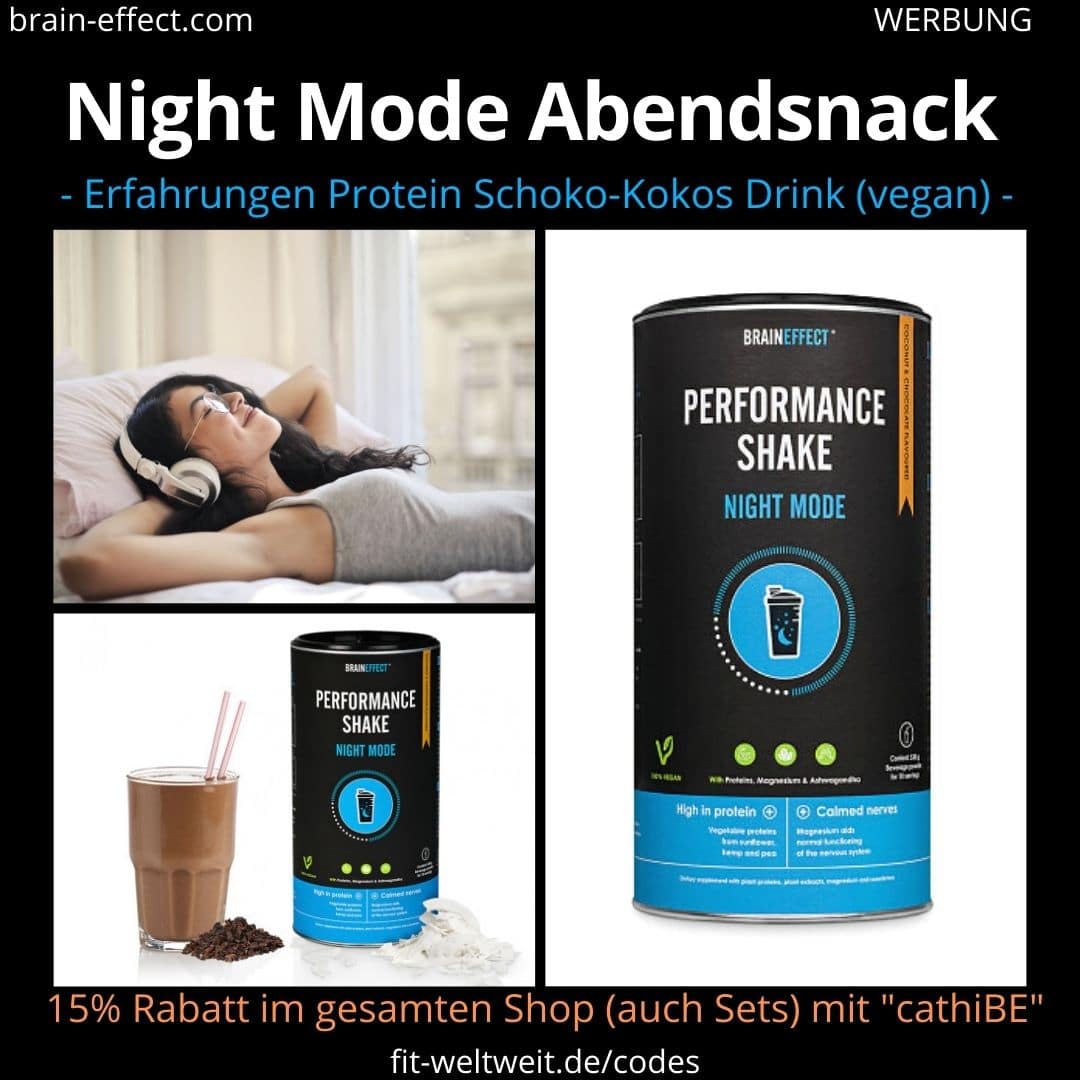 Braineffect Biohacking Night Mood Performance Protein Shake Erfahrungen Anwendung