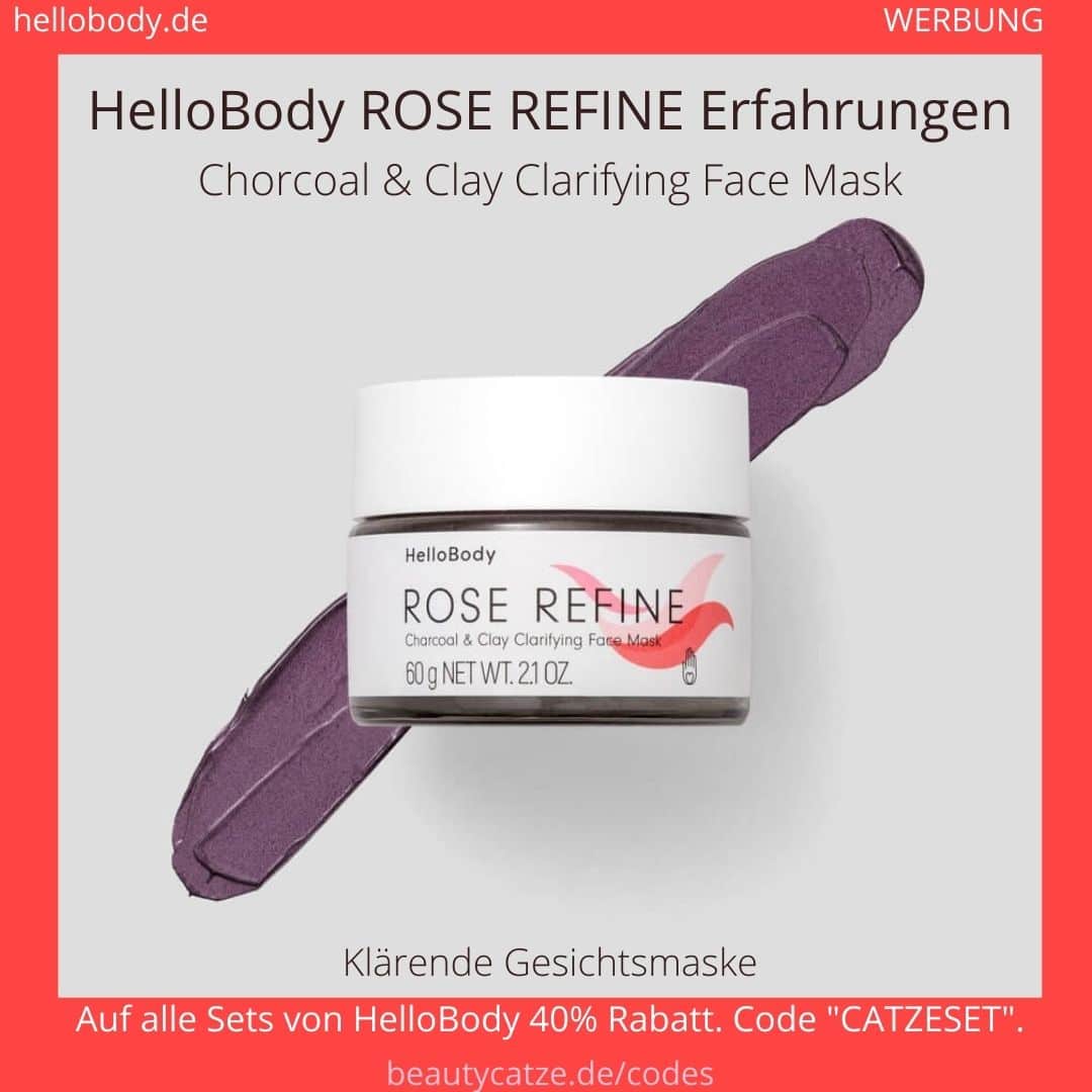 Hello Body ROSE REFINE Erfahrungen Gesichtsmaske Kohle Maske Anwendung Bewertung Hello Body ROSE REFINE Erfahrungen Gesichtsmaske Kohle Maske Anwendung Bewertung