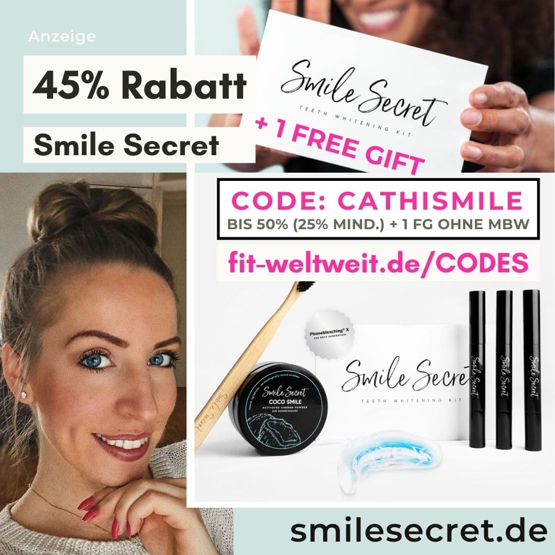 Smile Secret Code 2021 Februar 50% Rabatt Gutschein 45% Rabatt + Free Gift