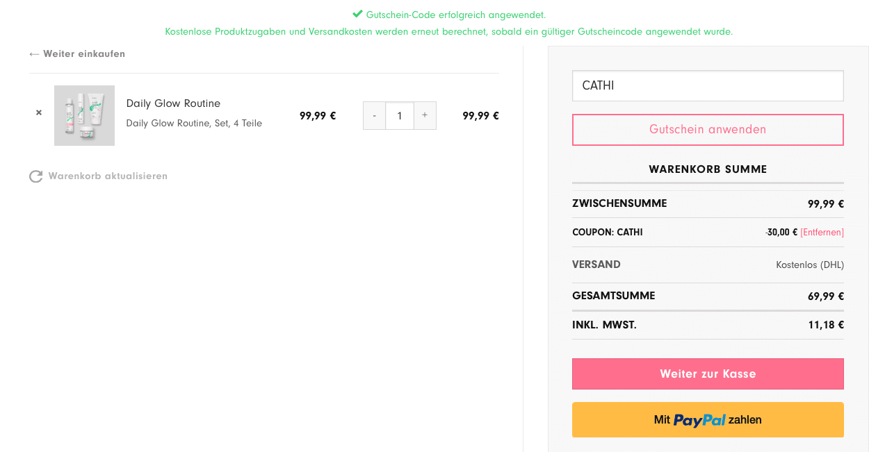 CODE CATHI Hello Body Gutscheincode 30% Rabatt auf alles ohne Mindestbestellwert