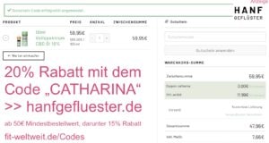 20% Rabatt Hanfgeflüster Rabattcode 2021