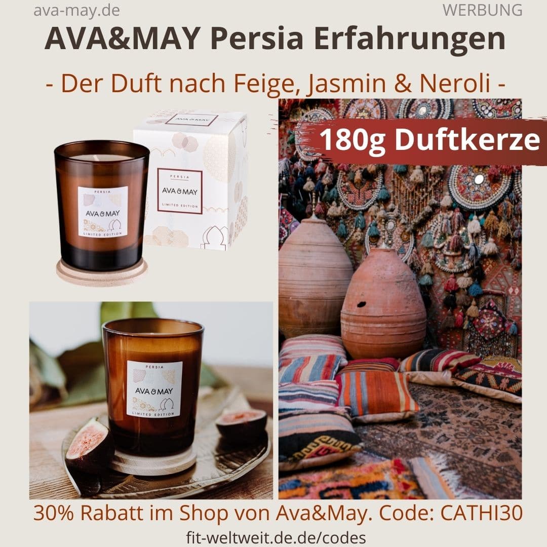 AVA & MAY Persia 180g Duftkerze Limited Edition