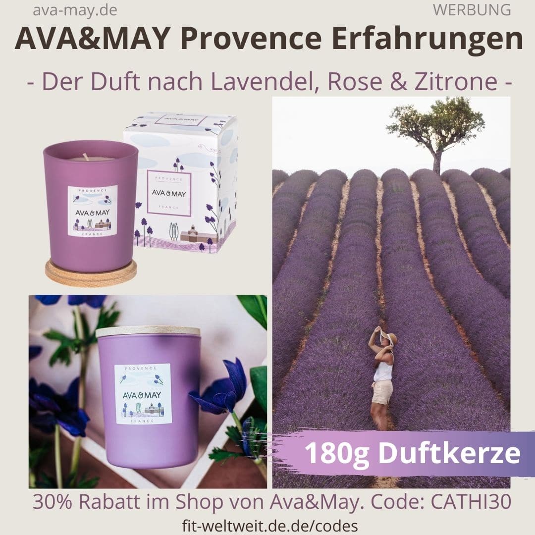 AVA and MAY Provence 180g Duftkerze France