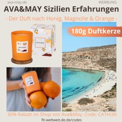 Erfahrungen AVA and MAY Sizilien 180g Duftkerze Italien