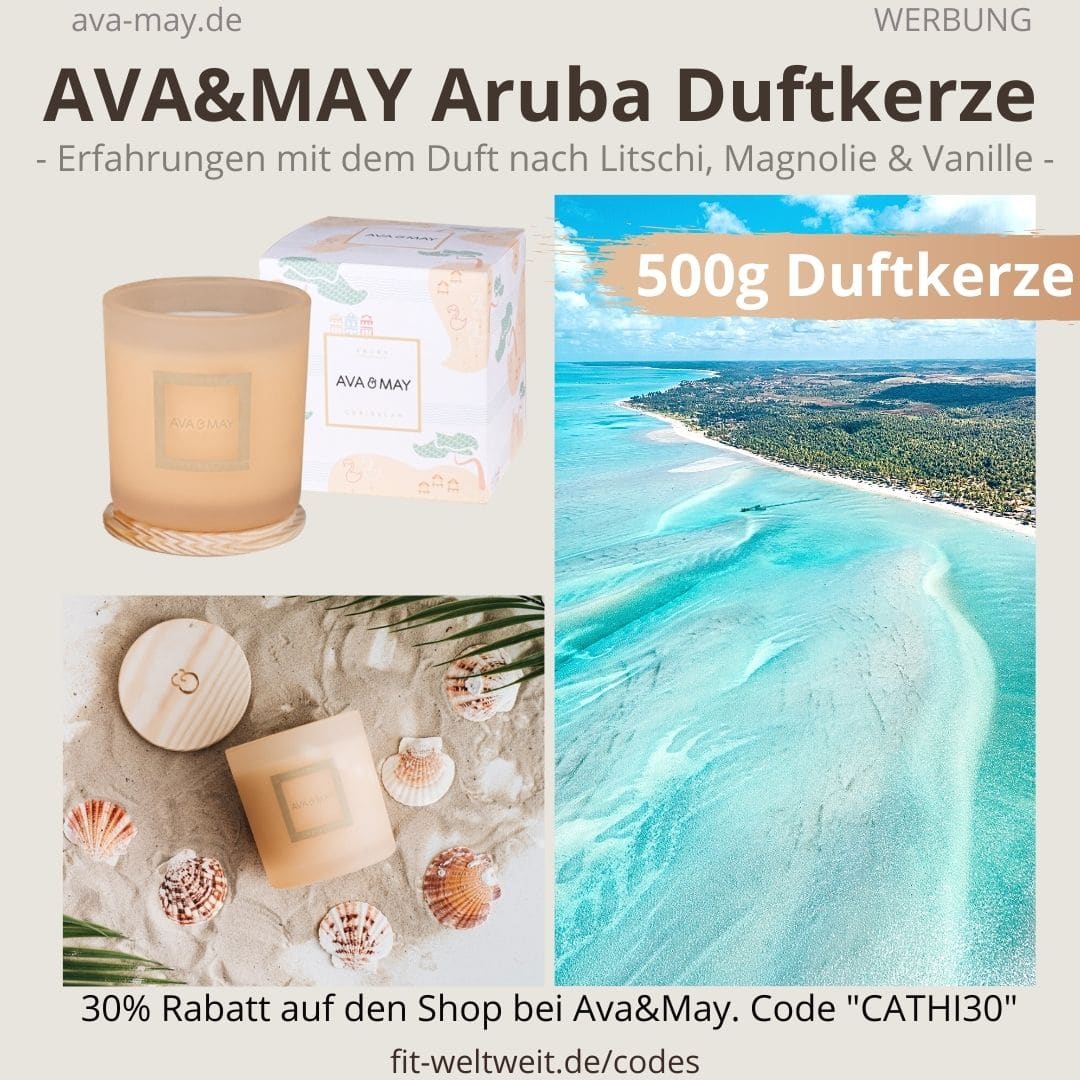 ARUBA Caribbean DUFTKERZE Ava and May Erfahrung 500g Turkey