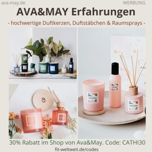 AVA and MAY Erfahrung Kerzen und Duftkerzen Bewertung Duftstäbchen + Rabattcode
