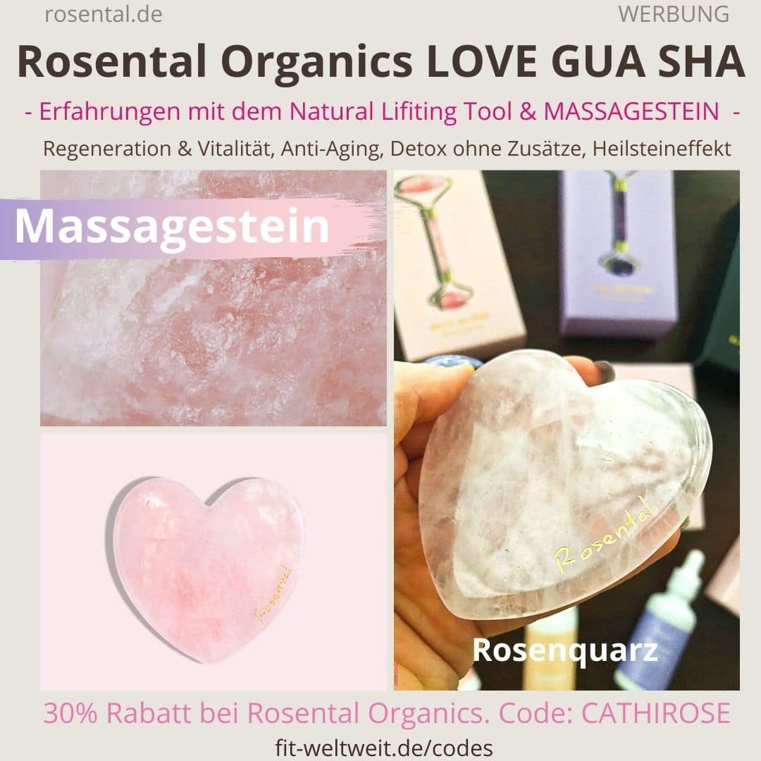 LOVE GUA SHA Anwendung und Erfahrungen mit dem Rosental Organics Massagestein