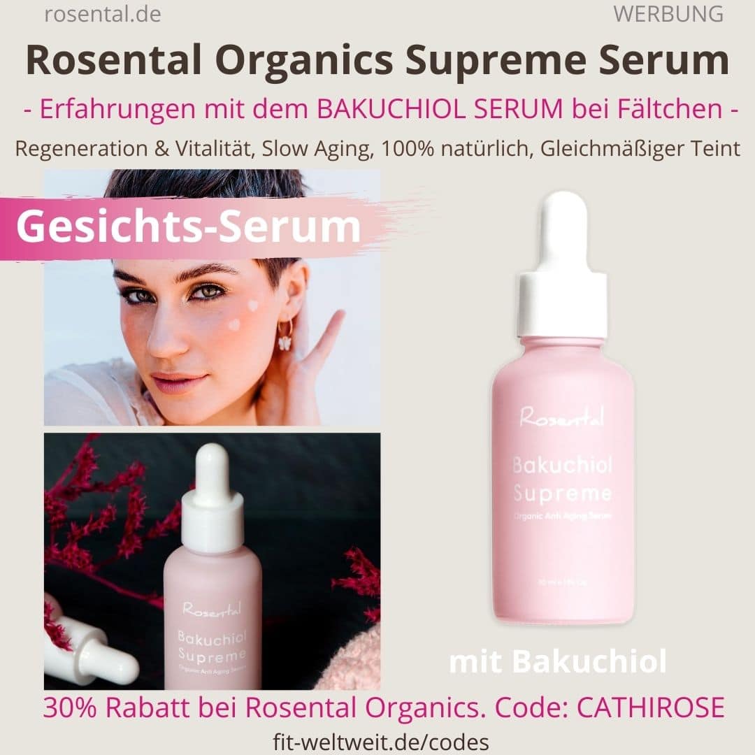 BAKUCHIOL SUPREME SERUM Rosental Organics Erfahrungen Gesichtsserum Produkt Test