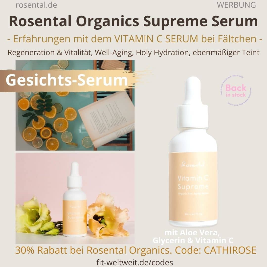 VITAMIN C SUPREME SERUM Rosental Organics Erfahrungen Gesichtsserum Produkt Test